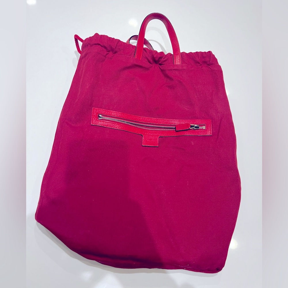 Gucci Canvas Drawstring Backpack - image 3